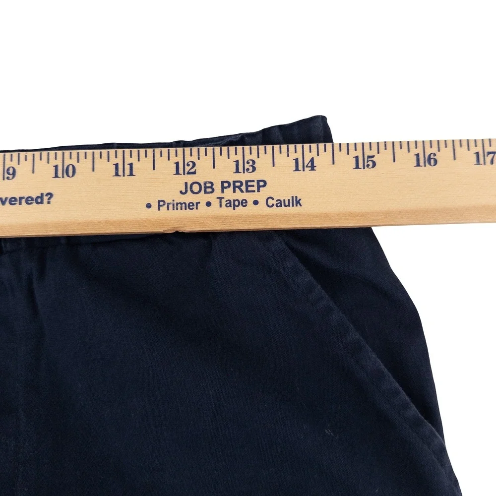 Bearded Goat Mens M Pants Navy Blue Elastic Waist Stretch Twill Gorpcore Utility - Picture 12 of 16